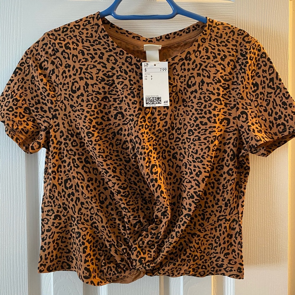 Cheetah crop top